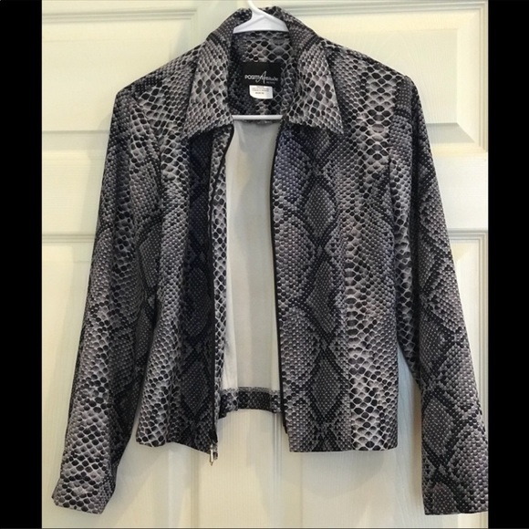 POSITIVE ATTITUDE snakeskin pattern jacket - Picture 1 of 6